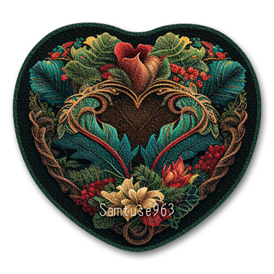 Classic Flower Heart Dance Rug #9 Samtuse963 logo