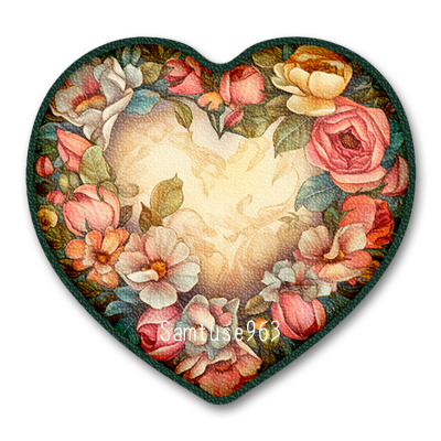 Classic Flower Heart Dance Rug #10 Samtuse963 logo