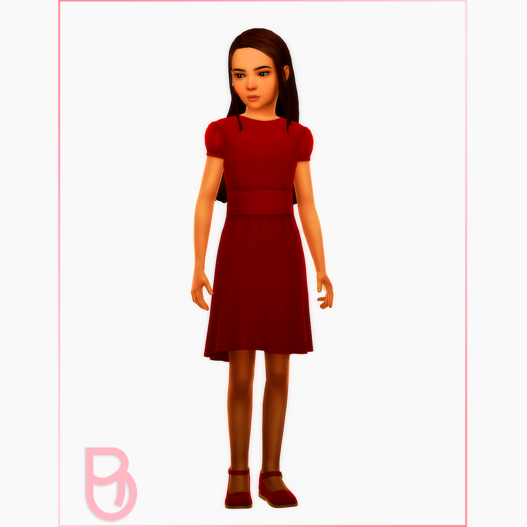 Child Girl - Dress - FO - Create a Sim - The Sims 4