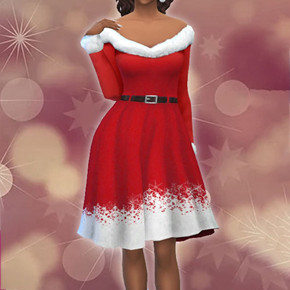 Christmas Dress - The Sims 4 Create a Sim - CurseForge