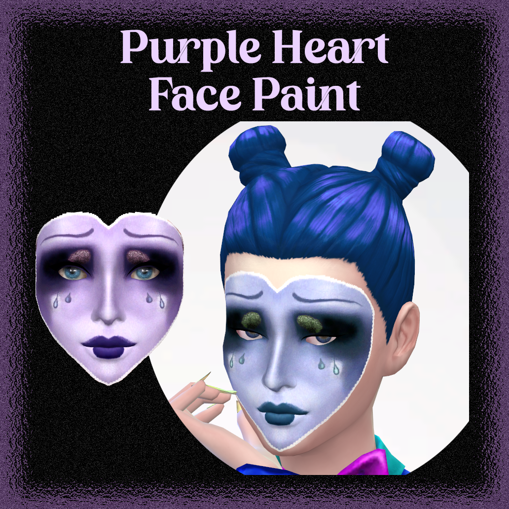 Purple Heart Face Paint The Sims 4 Create A Sim CurseForge purple-heart-face-paint-the-sims-4-create-a-sim-curseforge