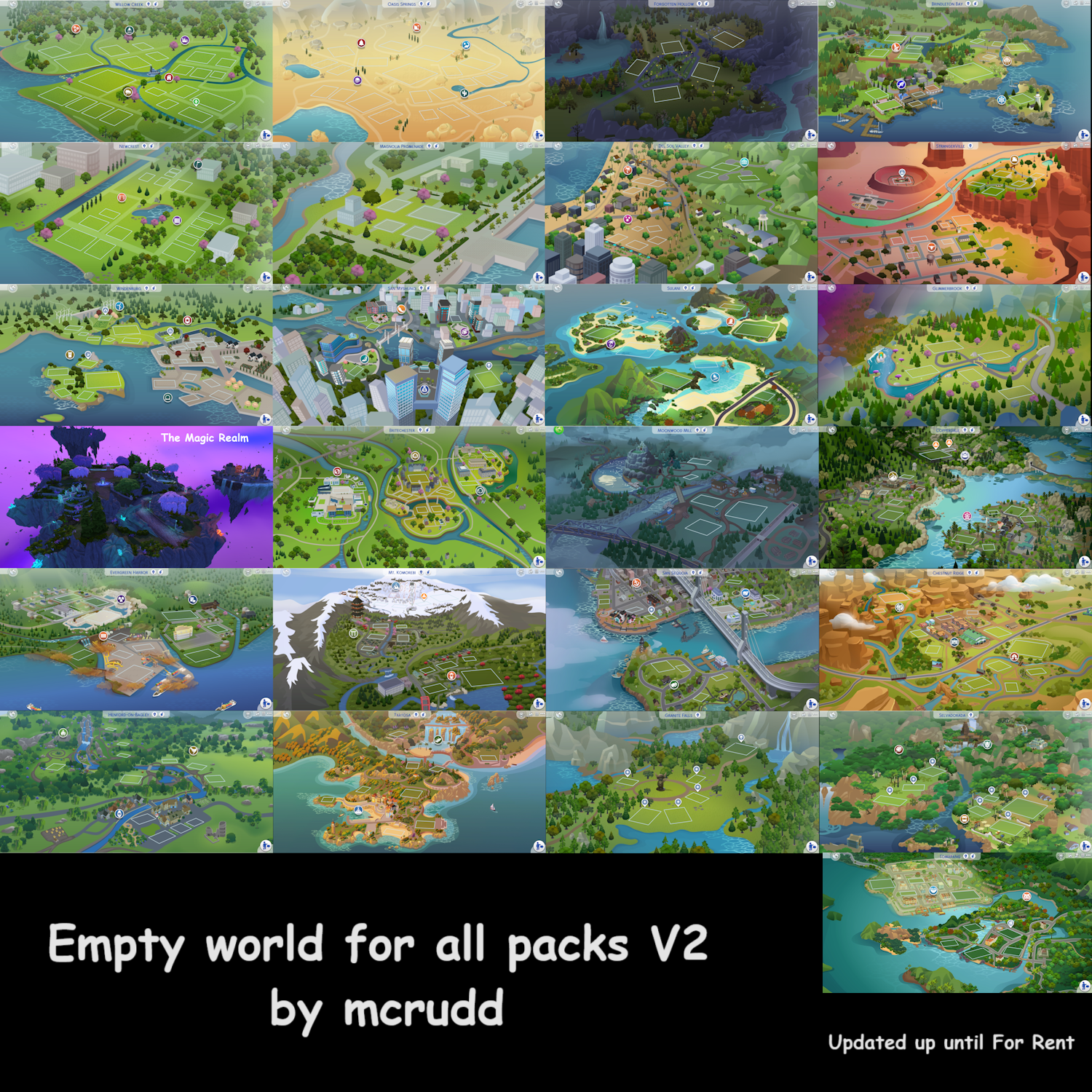 Empty worlds for all packs V2 project avatar
