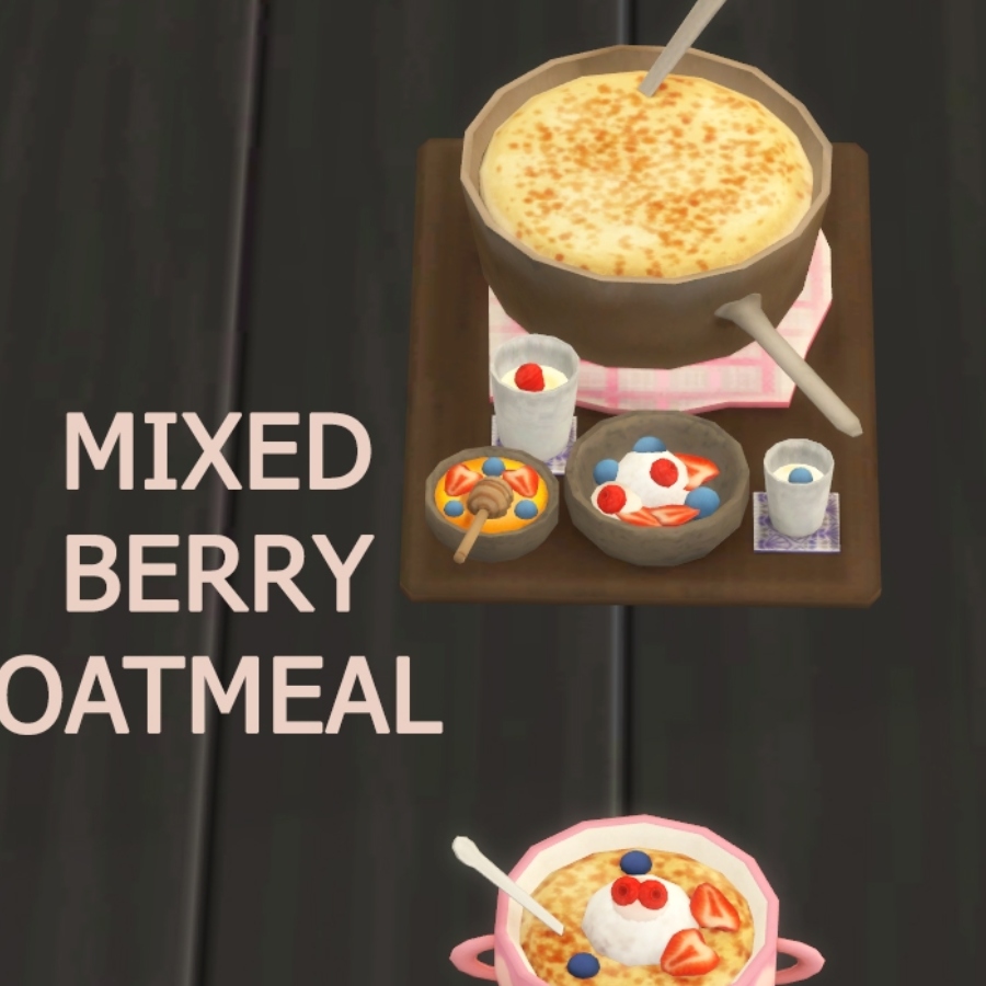 Download Oatmeal with mixed red berries By icemunmun Spanish