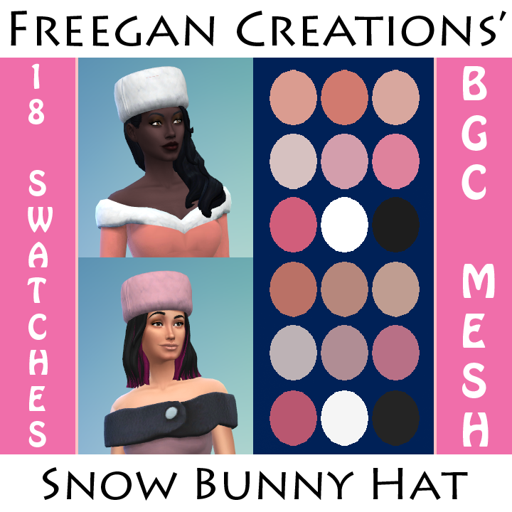 FC-Snow Bunny Hat - The Sims 4 Create a Sim - CurseForge