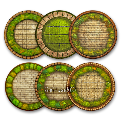 Stone Round Dance Rug #1 Samtuse963 logo