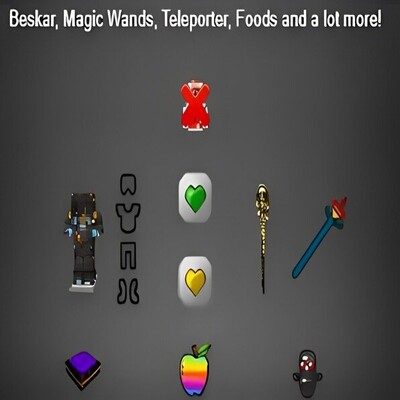  Beskar, Magic Wands, Armors, Heart Canister, Potions, Food (Golden Food, ...), More Apples, Wine, Teleporter and more things logo