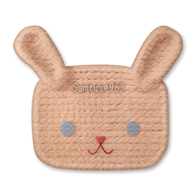 HQ Cute Bunny Face Dance Rug #3 Samtuse963 logo
