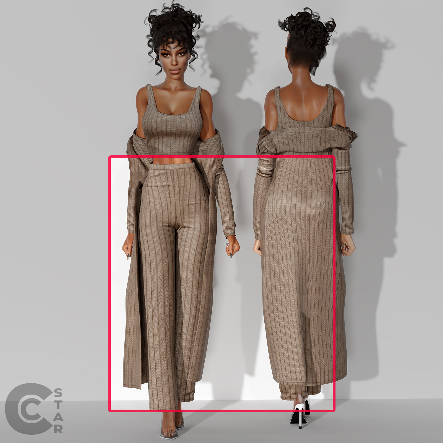 High Waist Knit Pants - The Sims 4 Create a Sim - CurseForge