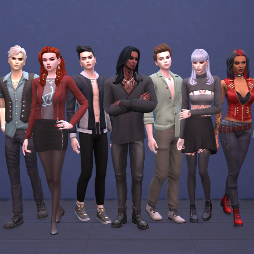 NoCC NPC Townies Vampires [1] The Sims 4 Sims / Households
