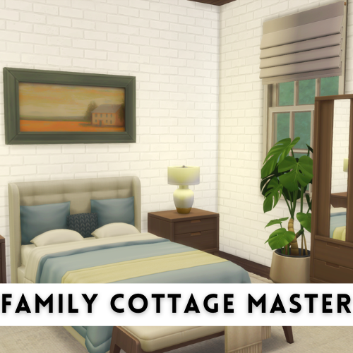 Family Cottage Master Bedroom w/ Ensuite - The Sims 4 Rooms / Lots ...