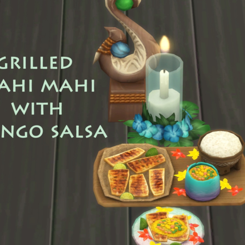 Grilled Mahi Mahi By icemunmun Spanish Translation The Sims 4 Mods