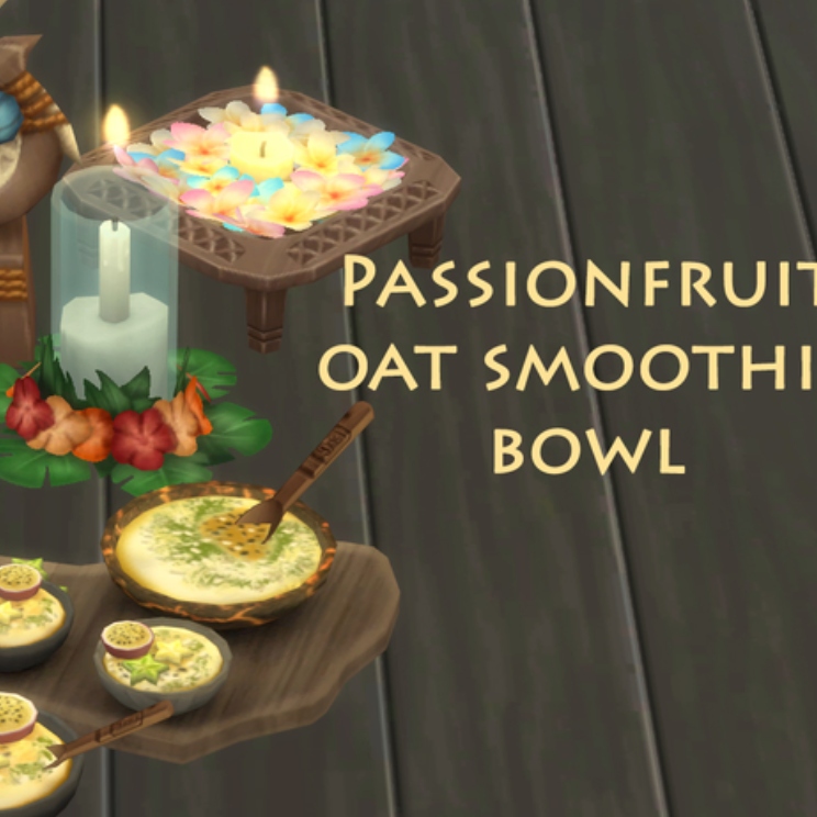Download Oatmeal and Passion Fruit Smoothie Bowl By icemunmun Spanish
