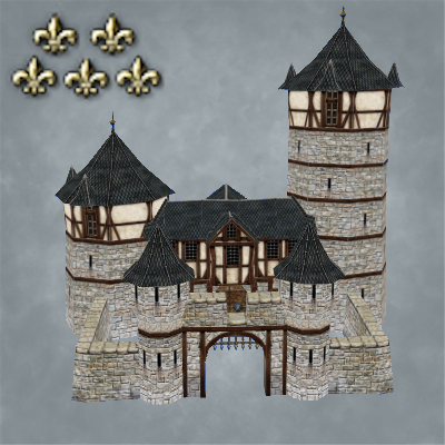 Hood Deco Castle: Castle Cleycourt logo