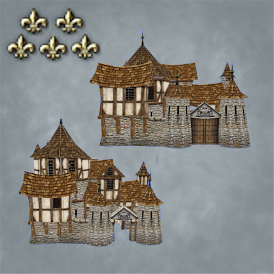 Hood Deco: Two Small Castles logo