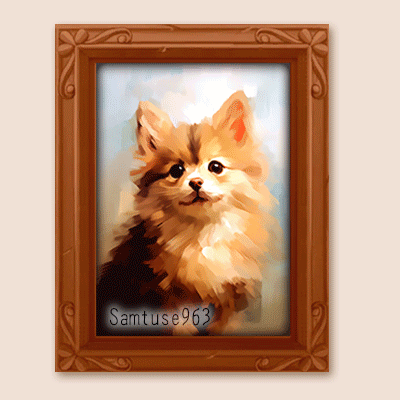 Cute Puppy Painting #1 Samtuse963 logo