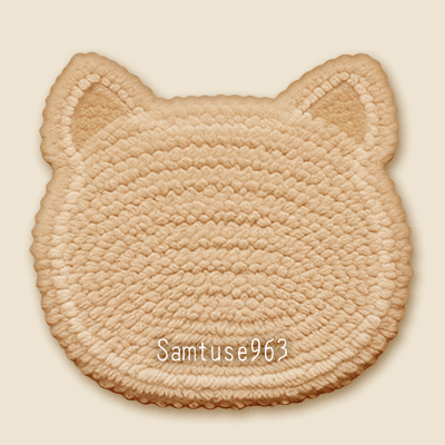 HQ Cute Cat Face Dance Rug #3 Samtuse963 logo