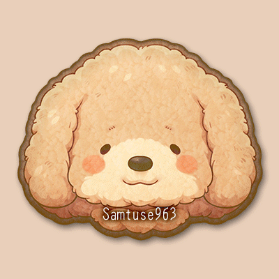 Cute Puppy Face Dance Rug #9 Samtuse963 logo