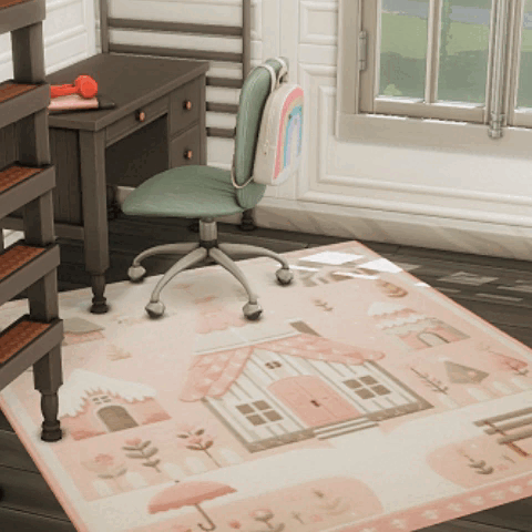 Pink cottage rugs - The Sims 4 Build / Buy - CurseForge