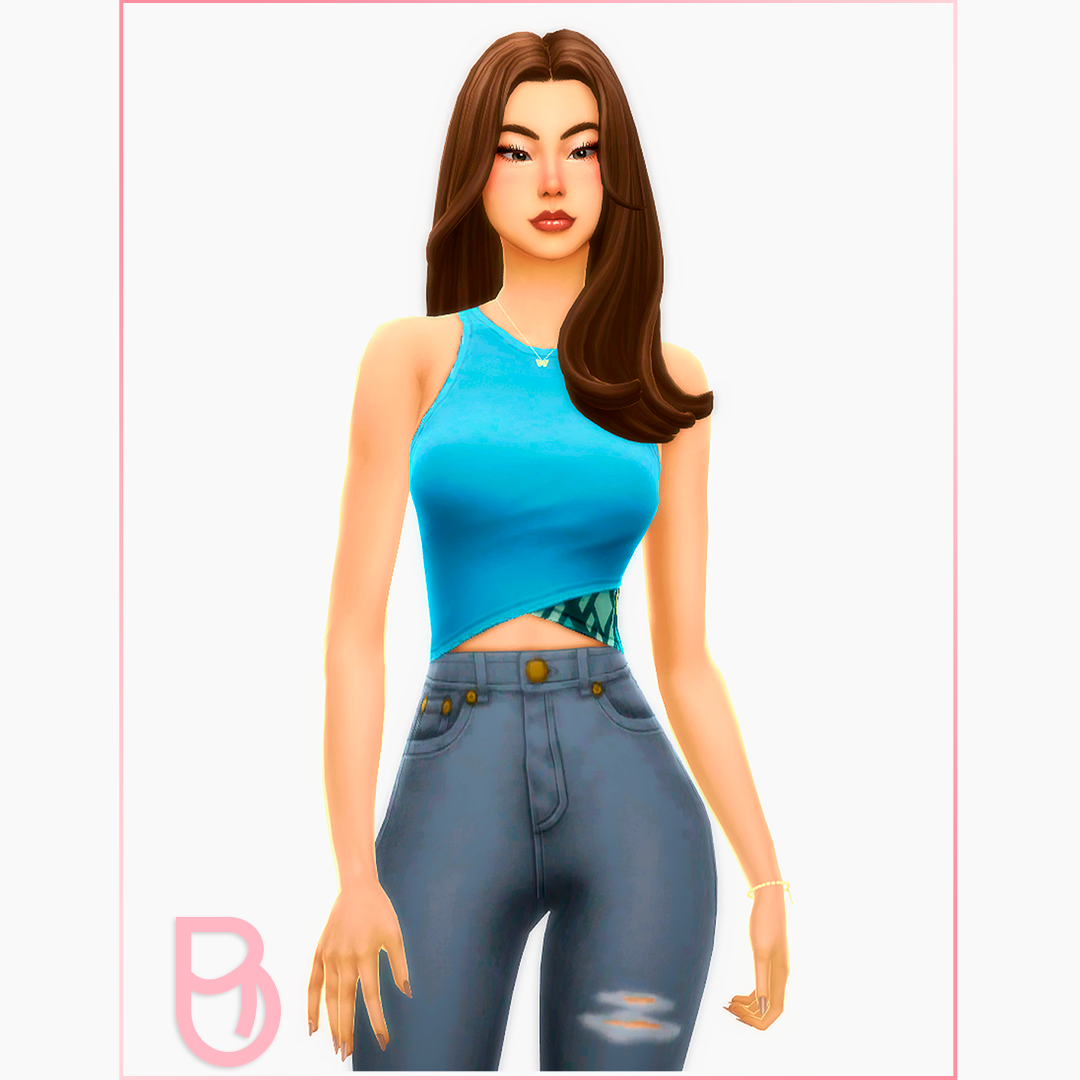 Woman Top - Sarah - Version 2 - The Sims 4 Create a Sim - CurseForge