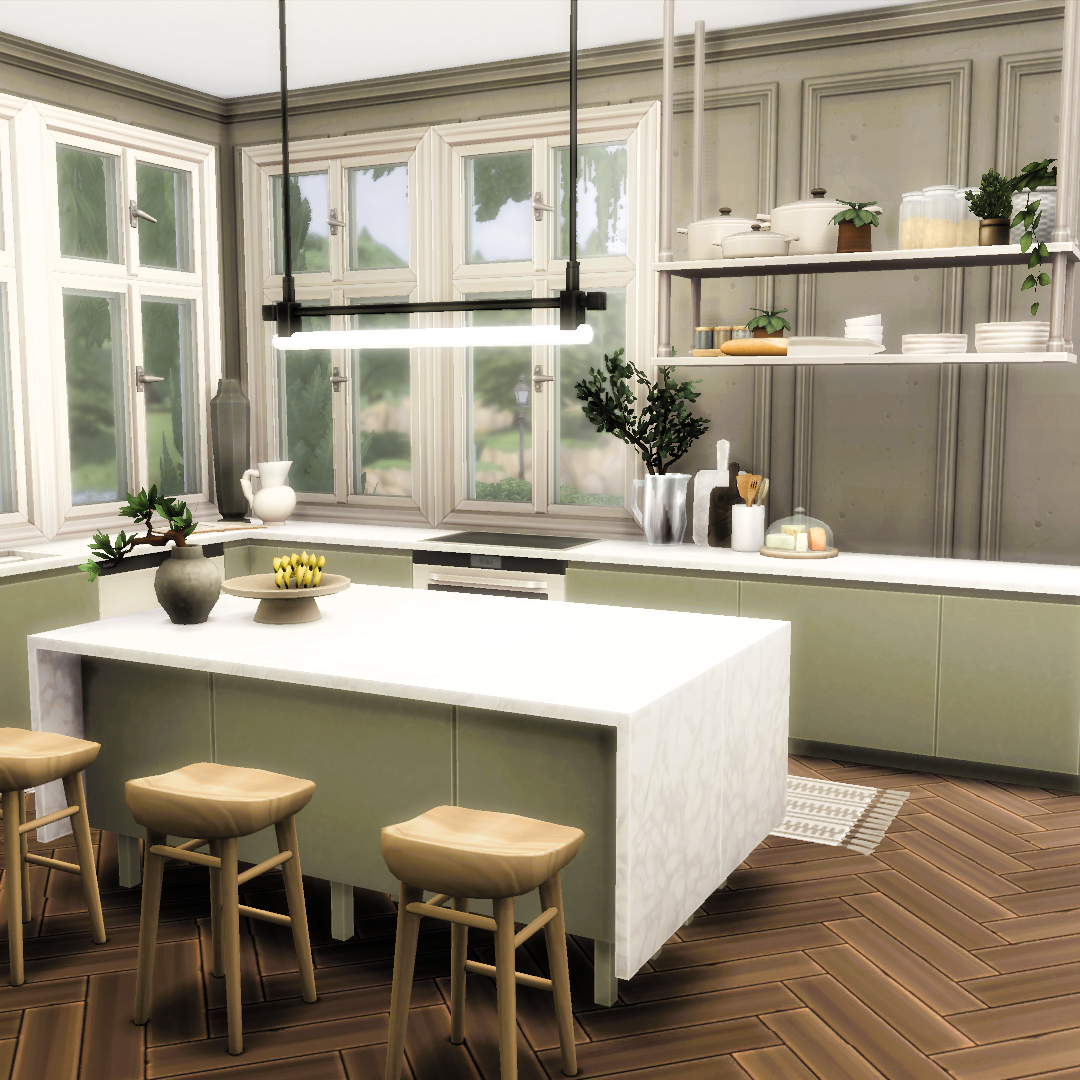 Eucalyptus Kitchen - The Sims 4 Rooms   Lots - Curseforge