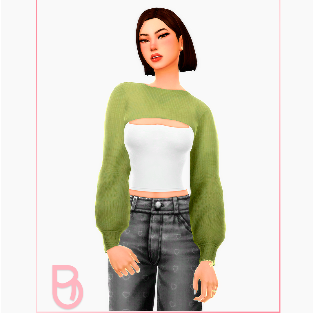 Molly Top - Version 2 - Woman Neck Cropped Sweater project avatar
