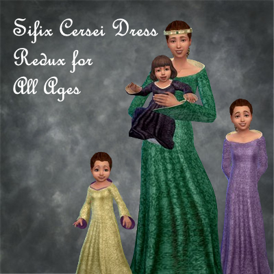 Sifix Cersei Dress Redux - The Sims 4 Create a Sim - CurseForge