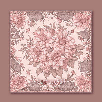 HQ Classic Flower Square Dance Rug #2 Samtuse963 logo