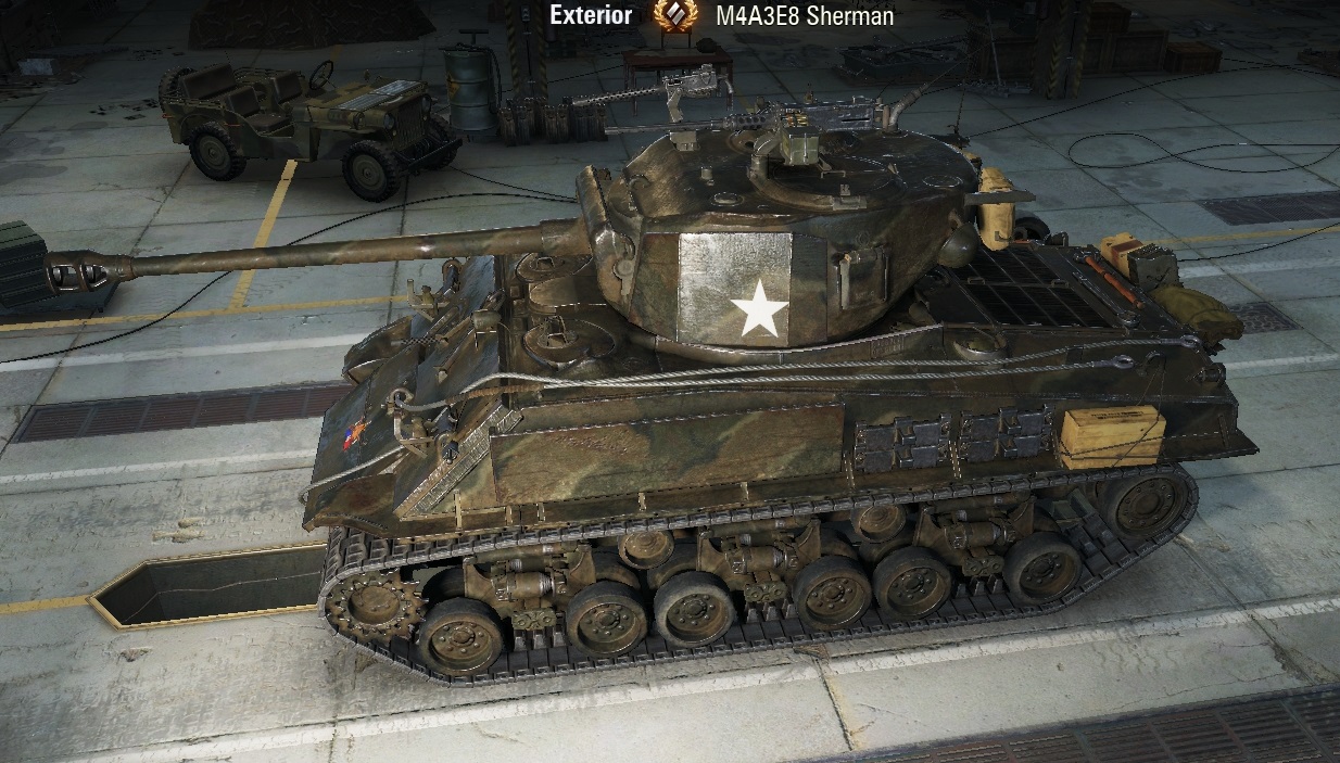 M4A3E8 Sherman Mod to M4A3E8 Thunderbolt - Mods - World of Tanks