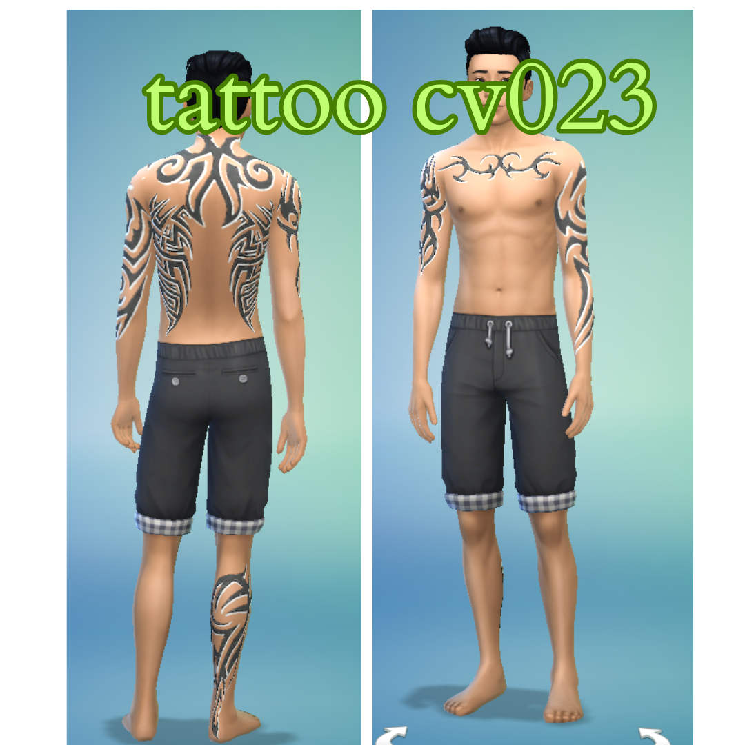 Install Tattoo cv023 - The Sims 4 Mods - CurseForge