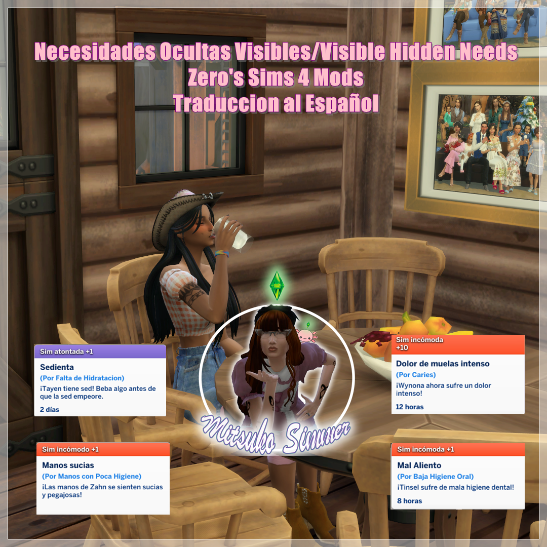 Install Necesidades Ocultas Visibles/Visible Hidden Needs x Zero's Sims