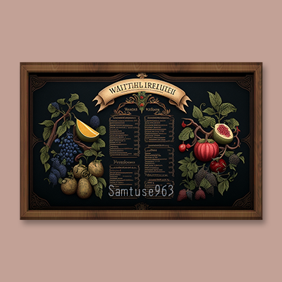 Medieval Store Menu Board #3 Samtuse963 logo