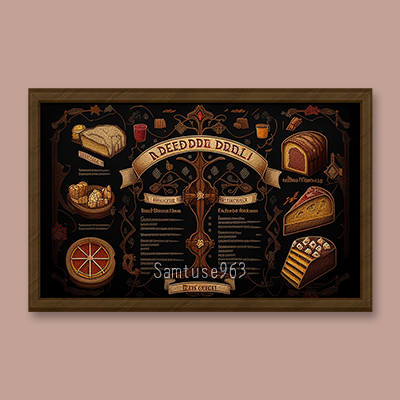 Medieval Store Menu Board #5 Samtuse963 logo