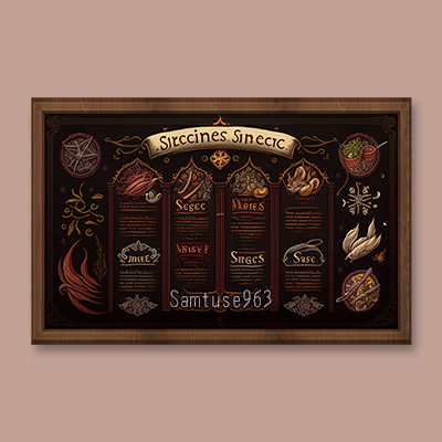 Medieval Store Menu Board #4 Samtuse963 logo
