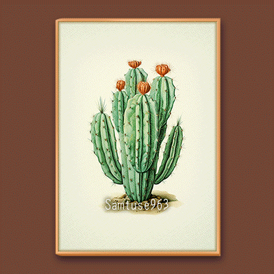 Classic Cactus Painting #1 Sellable Extra A Samtuse963 logo