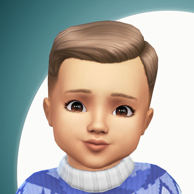 Short Crew Cut Side Part for Toddlers - The Sims 4 Create a Sim ...