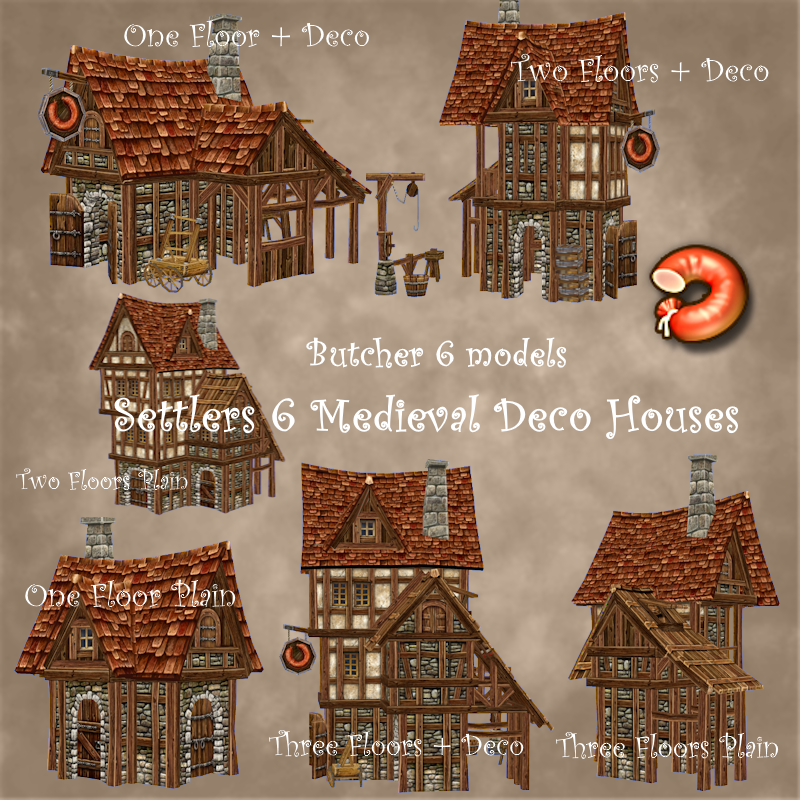 Medieval Hood Deco Houses - Butcher Set logo