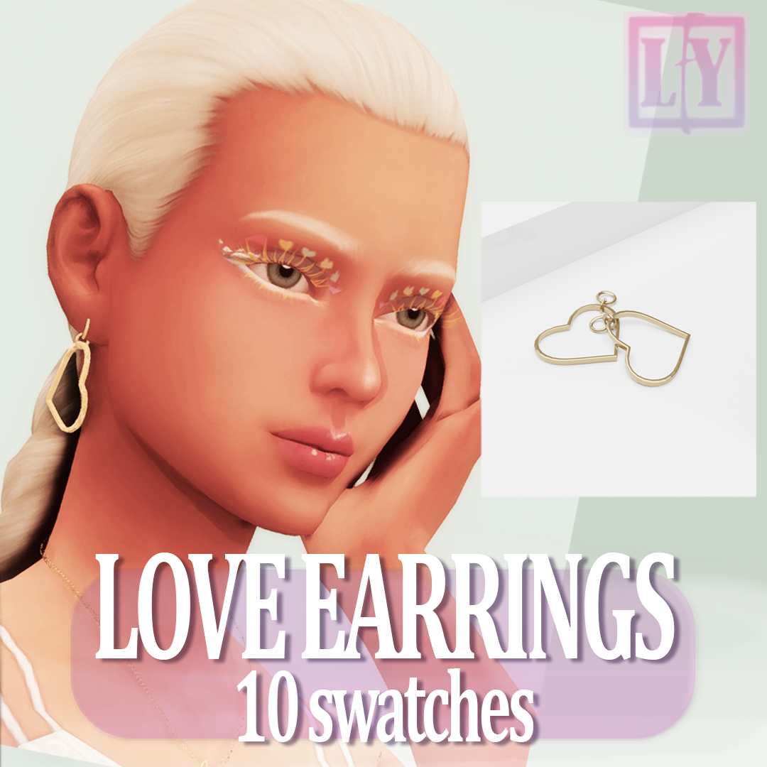 Love Earrings - Create A Sim - The Sims 4