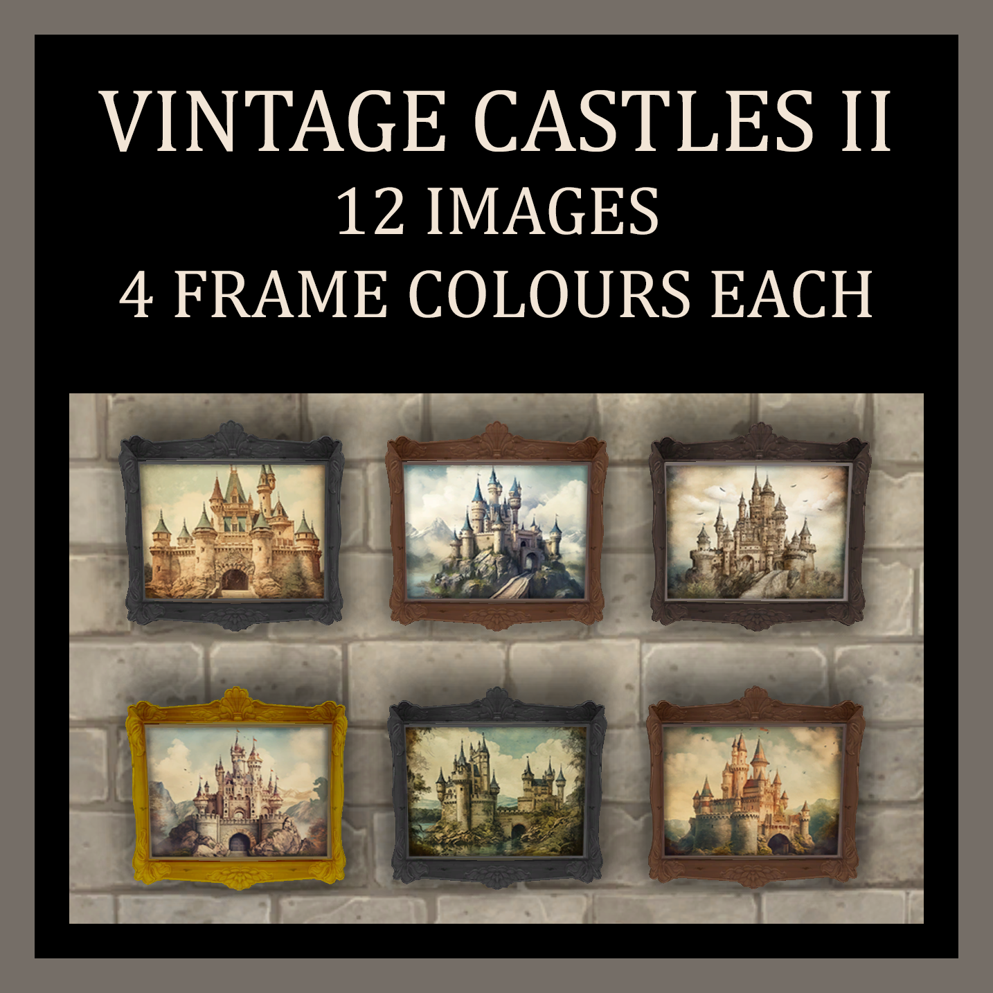 Vintage Castles II - Small Paintings - The Sims 4 Build / Buy - CurseForge