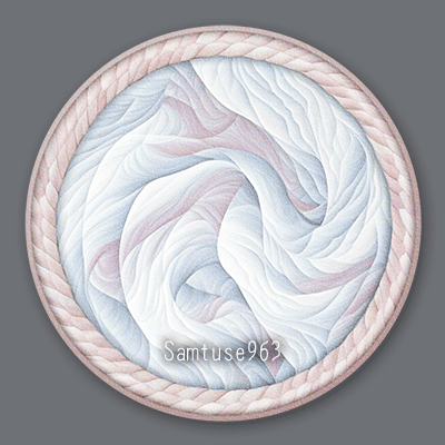 Marble Round Dance Rug #7 Samtuse963 logo