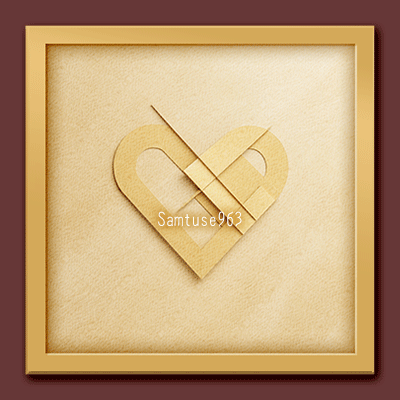 Minimalist Gold Heart Square Painting #1 Sellable Extra C Samtuse963 logo
