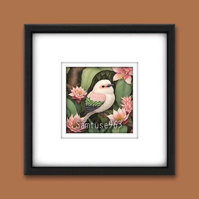 HQ Bird Square Color Sketch #8 Samtuse963 logo