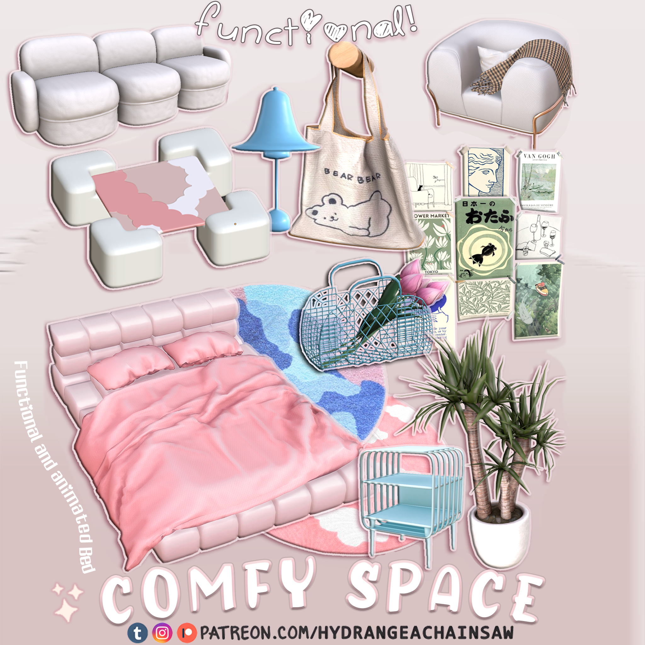 Comfy Space🤍☁️ logo