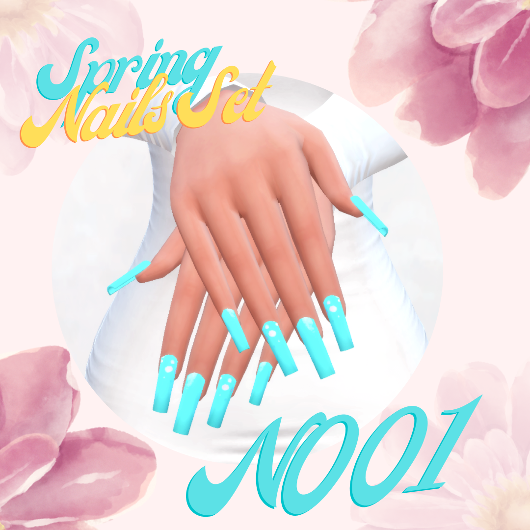 Spring Nails Set N001 - The Sims 4 Create a Sim - CurseForge