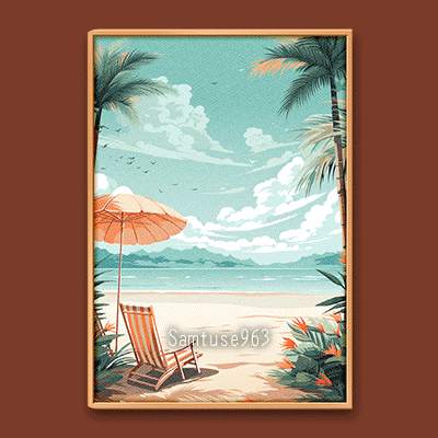 Minimalist Vacation Painting #2 Sellable Extra A Samtuse963 logo