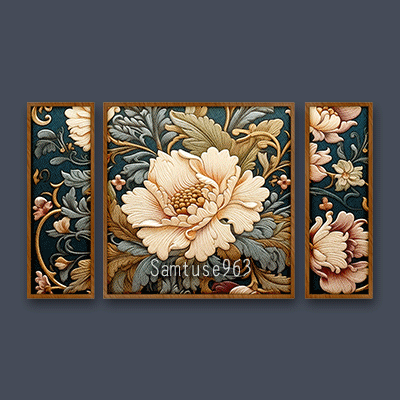 HQ Classic Pattern Triptych #1 Sellable Extra E Samtuse963 logo