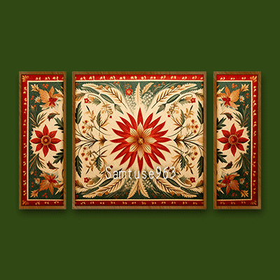 HQ Classic Pattern Triptych #2 Sellable Extra E Samtuse963 logo