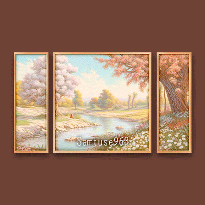 HQ Summer Landscape Triptych #1 Sellable Extra E Samtuse963 logo