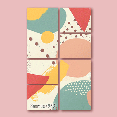 HQ Abstract Collage Painting #1 Samtuse963 logo