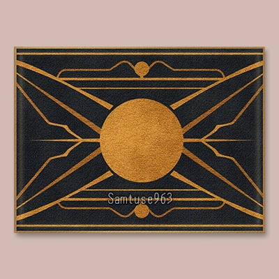 HQ Art Deco Rectangular Dance Rug #1 Samtuse963 logo