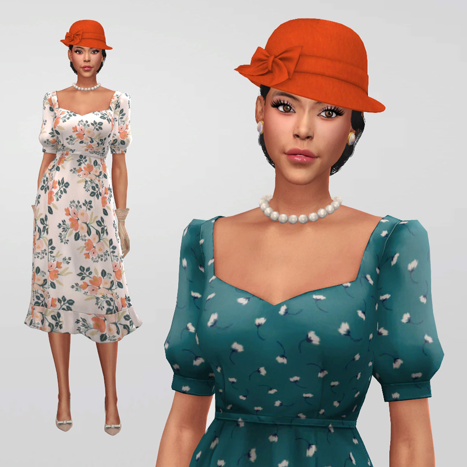 Cottage Glam Dress 3 Screenshots The Sims 4 Create A Sim Curseforge